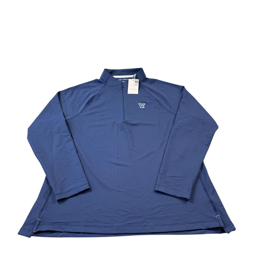 Peter Millar X Villanova University Blue Half Zip Pullover Size XL NWT